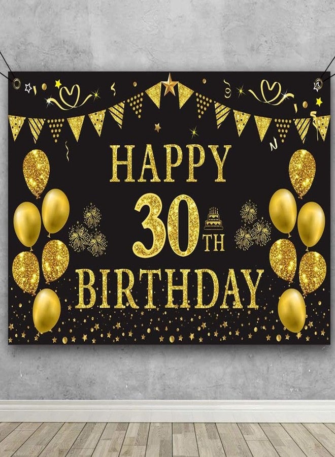 Theme My Party 30th Birthday Banner Backdrop For 30th Decoration For Girls/Boys - Image 5